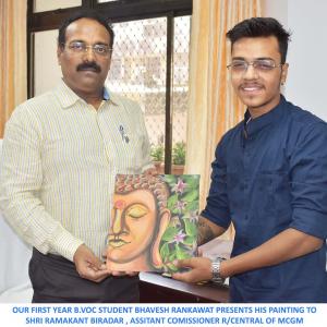 Painting Gifted to BMC Commisioners Office