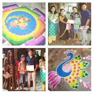 ACDS students as Jury for CM chashak Rangoli Competition