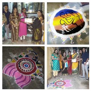 ACDS students as Jury for CM chashak Rangoli Competition