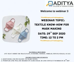 TEXTILE KNOW-HOW for MASK MAKING